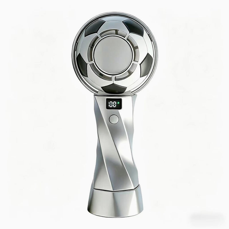 2026 Soccer Handheld Cooling Fan – Portable Turbo Rechargeable Mini Fan