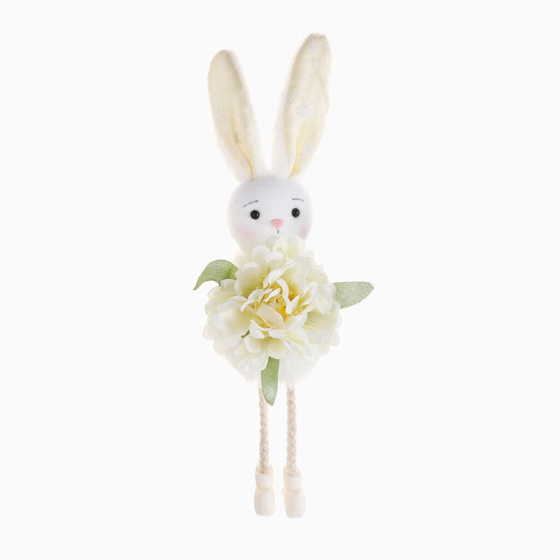 Easter Bunny Doll Flower Pendant – Festive Party Gift Decor