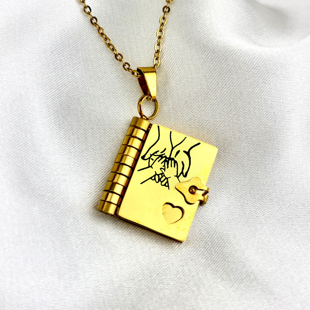 Edelstahl-Paarkette/Stainless steel couple necklace