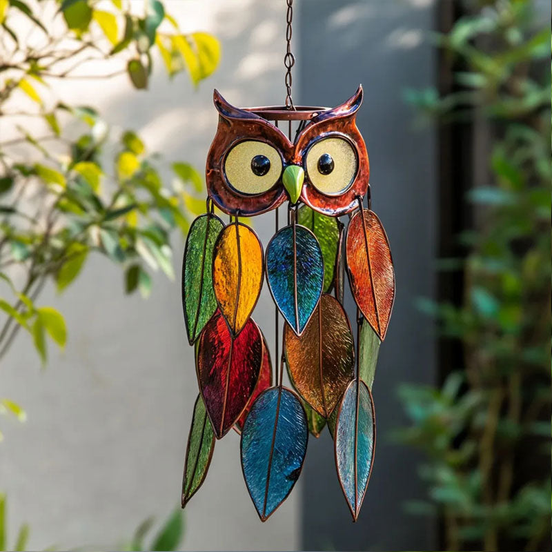 Colored owl pendants