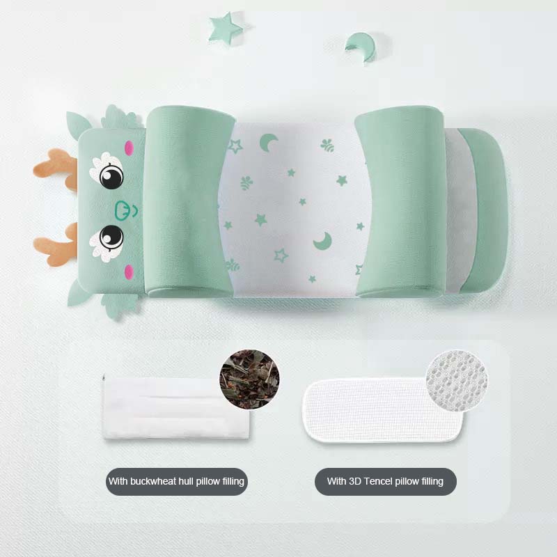 All-Season Baby Multi-Dimensional Shaping Pillow Set for Development