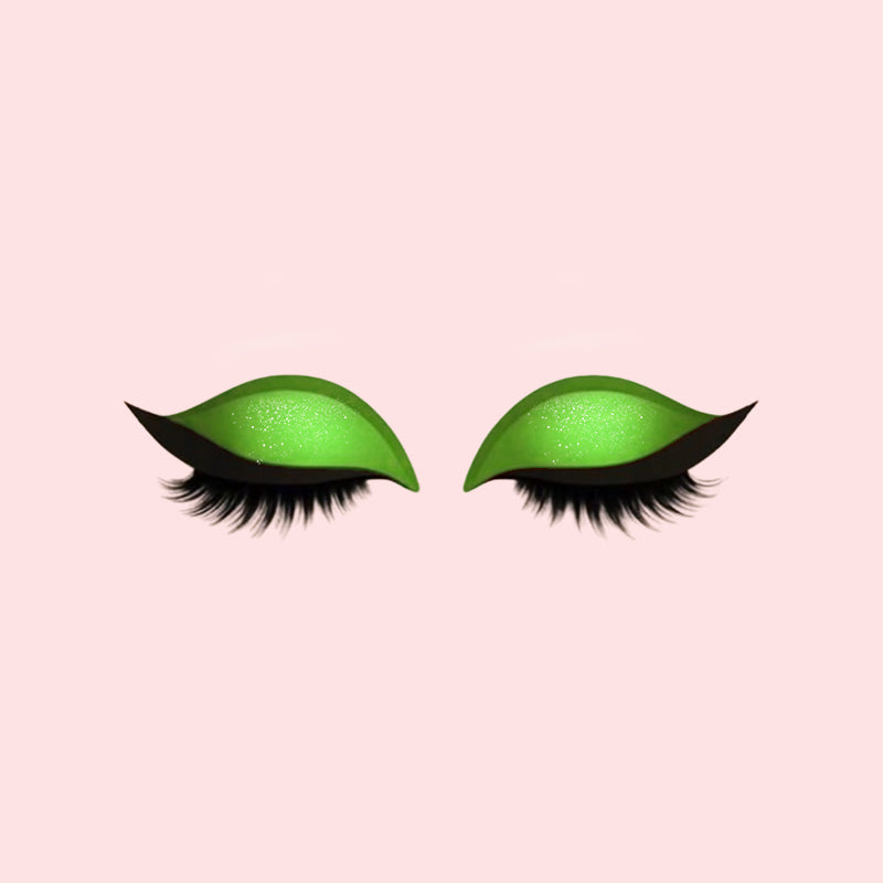 Eye shadow eyelashes make-up stickers