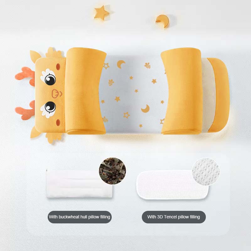 All-Season Baby Multi-Dimensional Shaping Pillow Set for Development
