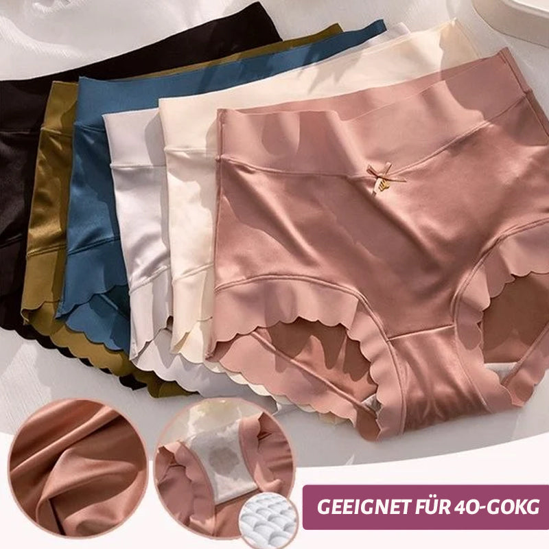 PAY1 GET 3(3PACKS) PREMIUM SATIN ANTIBACTERIAL ICE SILK MOISTURE-ABSORBING PANTIES