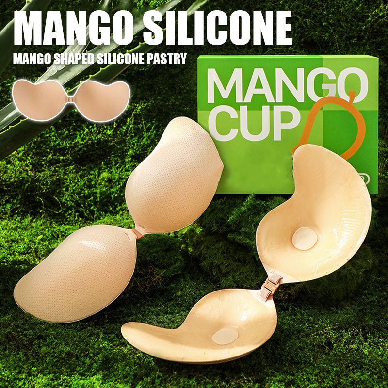 Mango-shaped silicone breast plasters