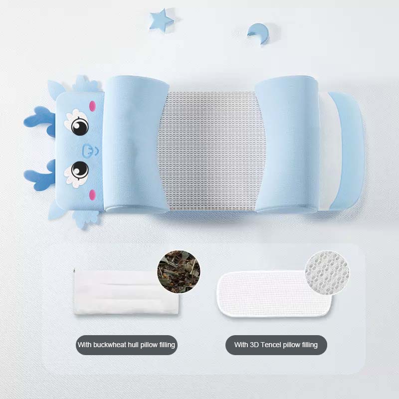 All-Season Baby Multi-Dimensional Shaping Pillow Set for Development