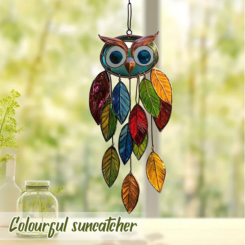 Colored owl pendants