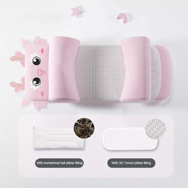 All-Season Baby Multi-Dimensional Shaping Pillow Set for Development