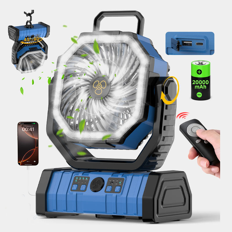 Portable Oscillating Fan with Remote Control