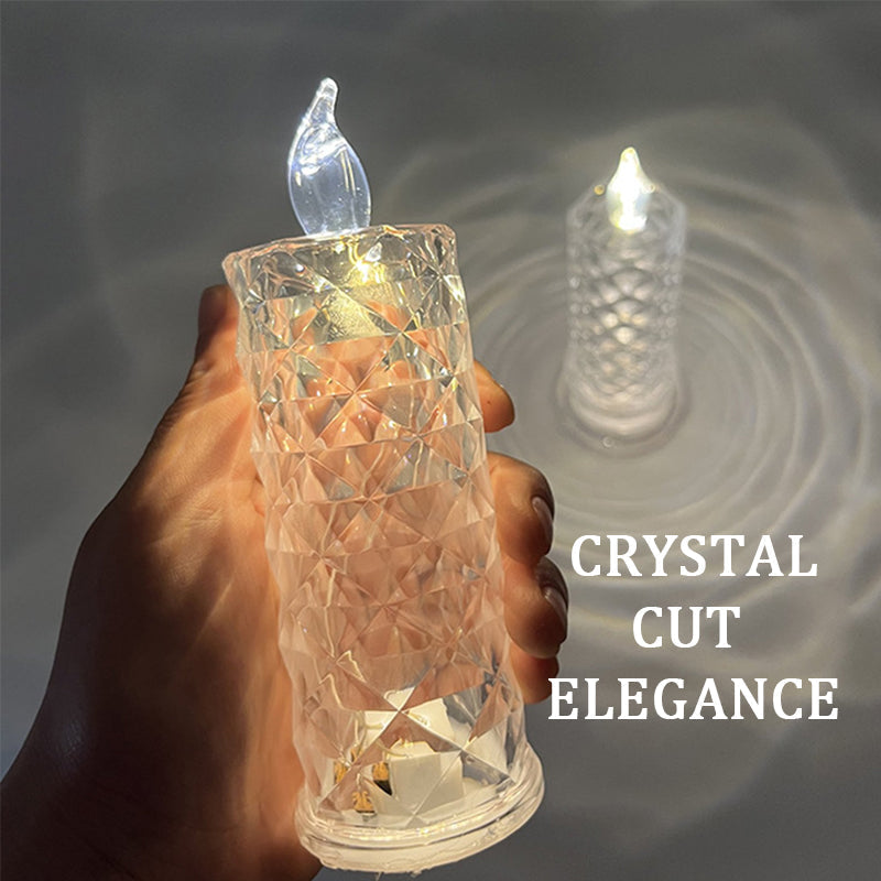 ✨ Crystal rose candle holder - romantic sparkle without the mess
