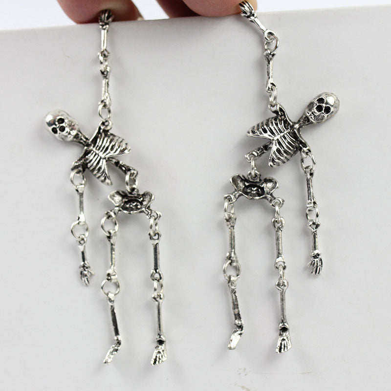 Gold Skeleton Earrings/Gold Skeleton Earrings