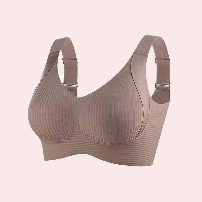 🎁Ribbed push-up bra with adjustable underwires for women