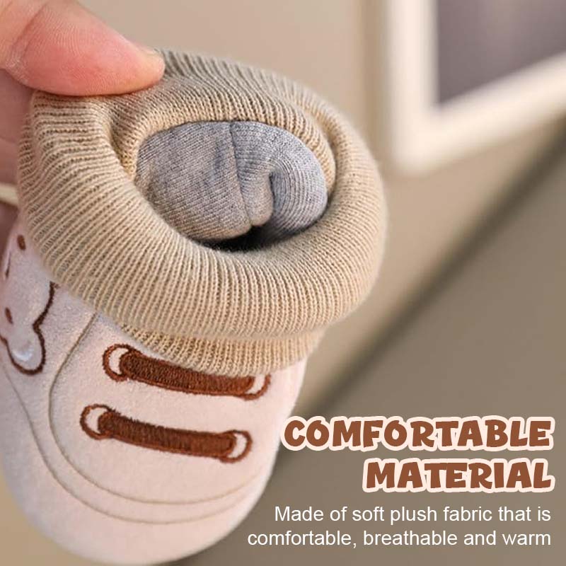 Cute Bear First Walking Shoes Slip-on Toddler Shoes