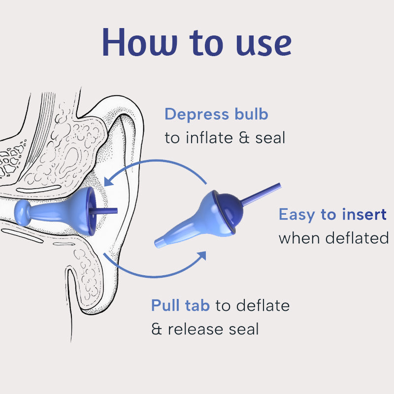 Innovative inflatable earplugs