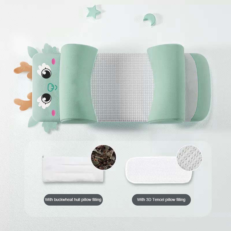 All-Season Baby Multi-Dimensional Shaping Pillow Set for Development