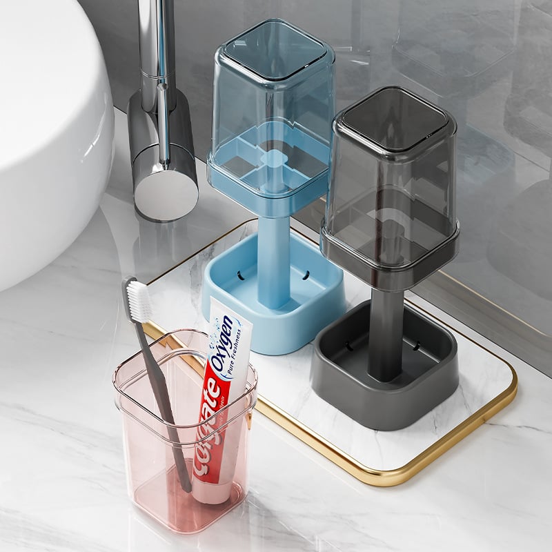 Stylish toothbrush holder with loc