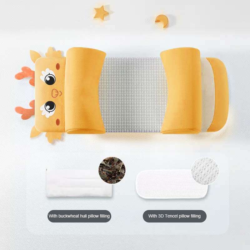 All-Season Baby Multi-Dimensional Shaping Pillow Set for Development