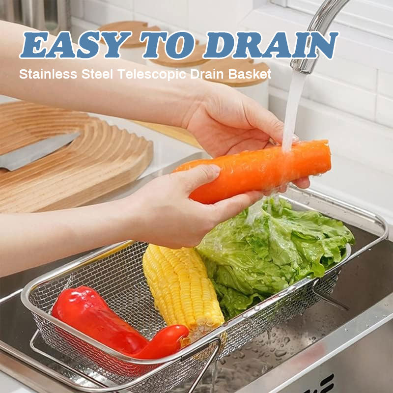 Stainless Steel Telescopic Drain Basket