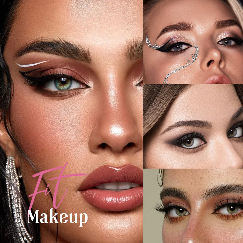 Eye shadow eyelashes make-up stickers