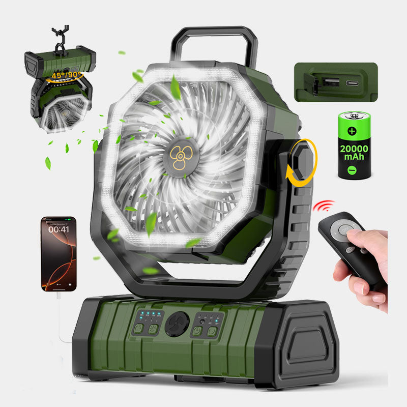 Portable Oscillating Fan with Remote Control