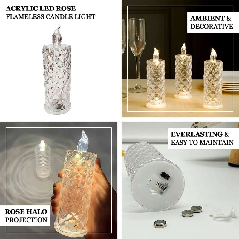 ✨ Crystal rose candle holder - romantic sparkle without the mess