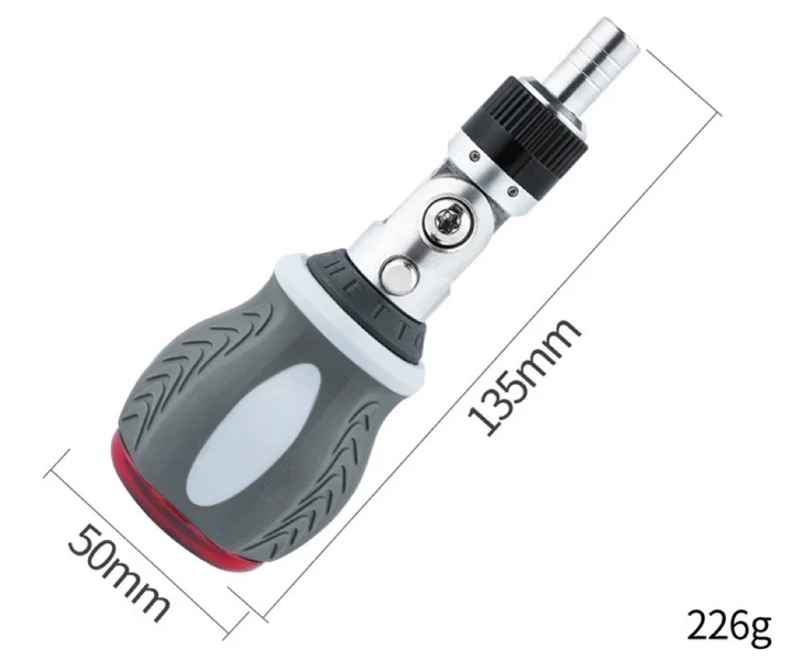 Versatile 9-in-1 Magnetic Ratcheting Screwdriver Bit Kit