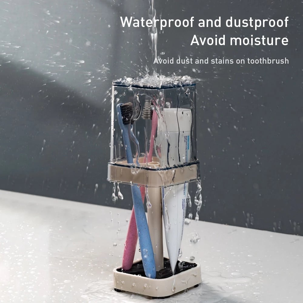Stylish toothbrush holder with loc