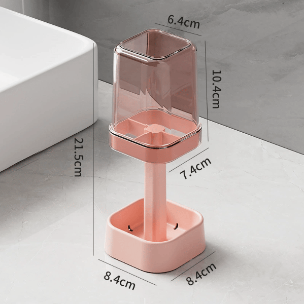 Stylish toothbrush holder with loc