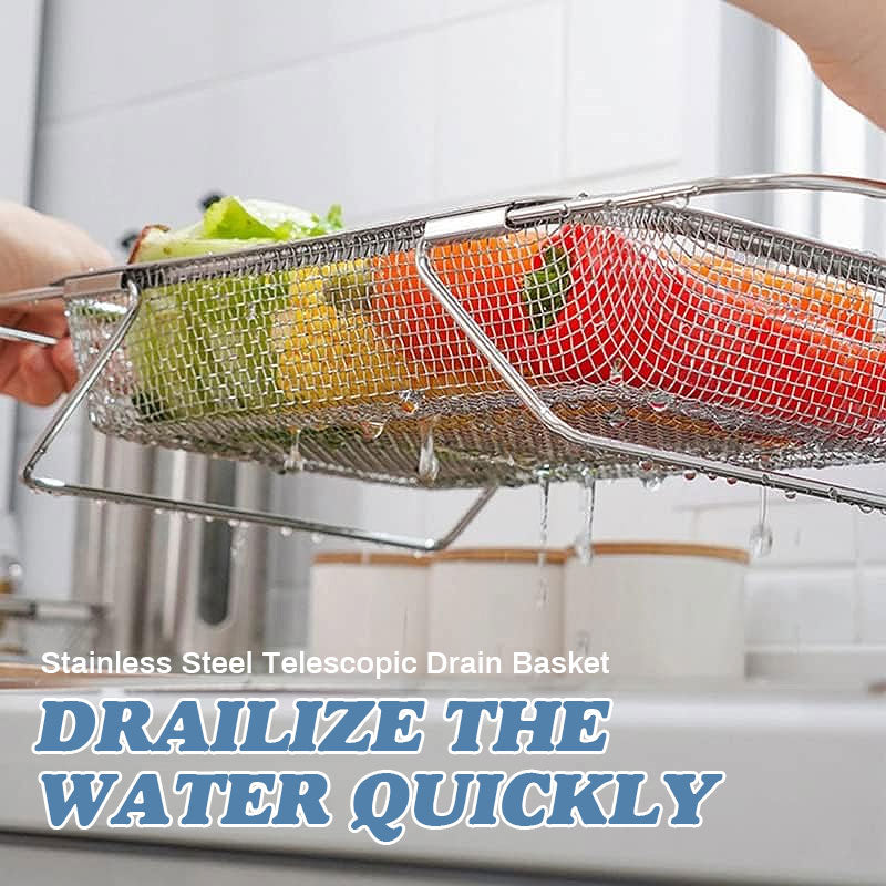 Stainless Steel Telescopic Drain Basket