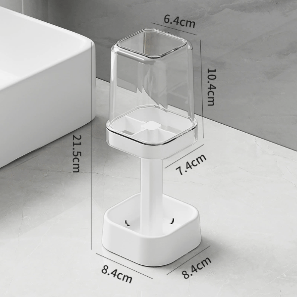 Stylish toothbrush holder with loc
