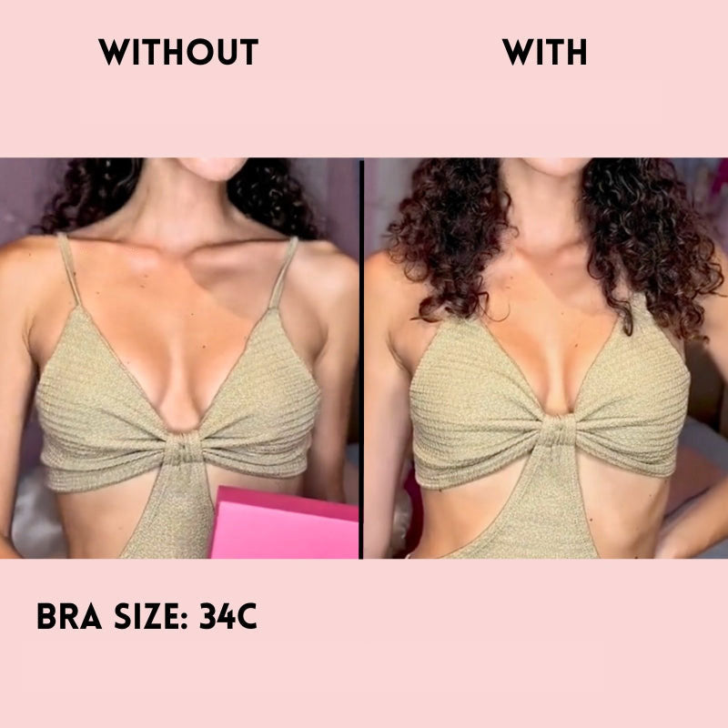 Mango-shaped silicone breast plasters