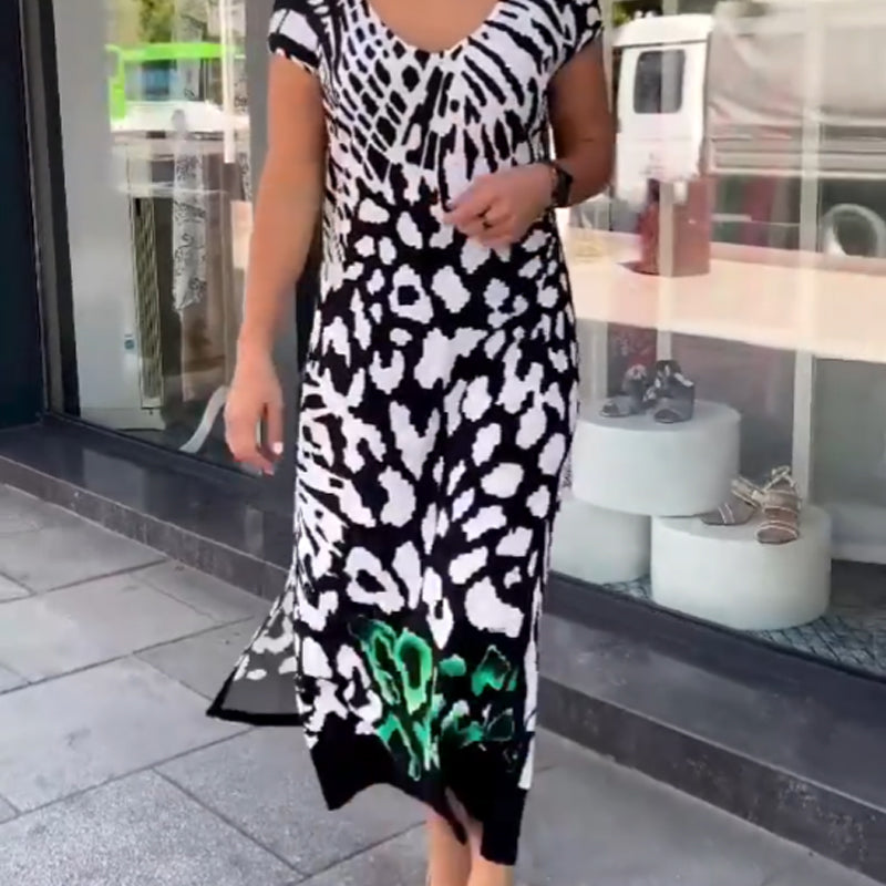 🌸 Fashionable printed long dress | Loose and airy ✨/Fashionable printed long dress