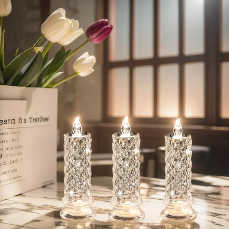 ✨ Crystal rose candle holder - romantic sparkle without the mess