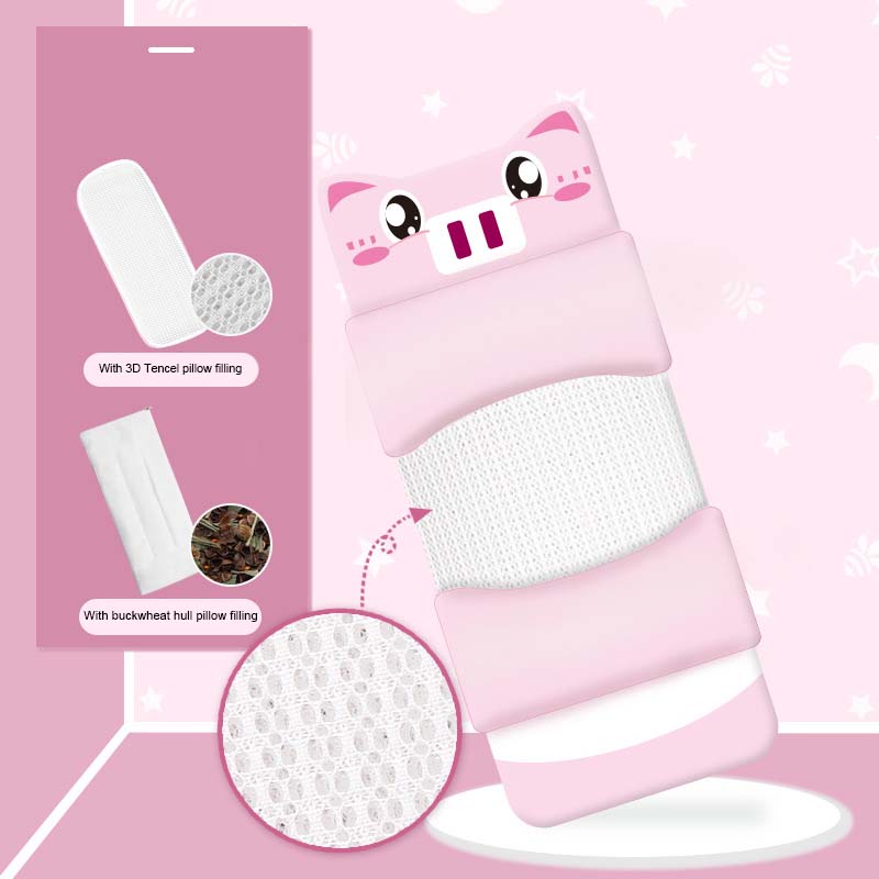 All-Season Baby Multi-Dimensional Shaping Pillow Set for Development