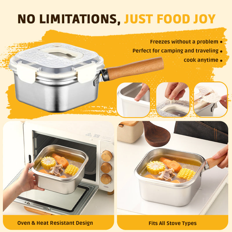 Square Fryer in Stainless Steel