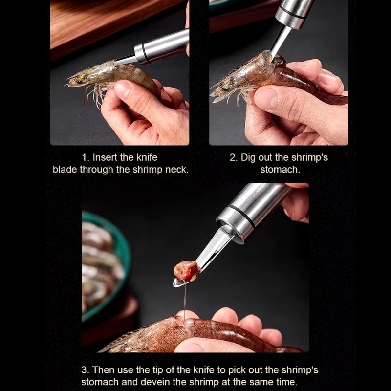 š„2025 New Arrivalš„Longan Corer Shrimp Knife Cherry Core Remover Stainless Steel Fish Mouth Cutters