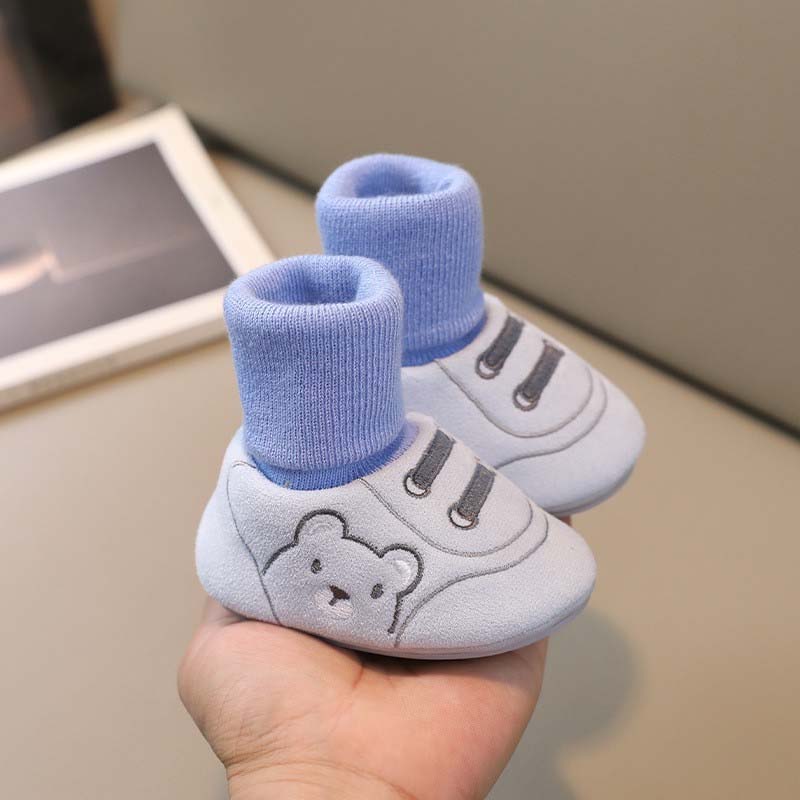 Cute Bear First Walking Shoes Slip-on Toddler Shoes