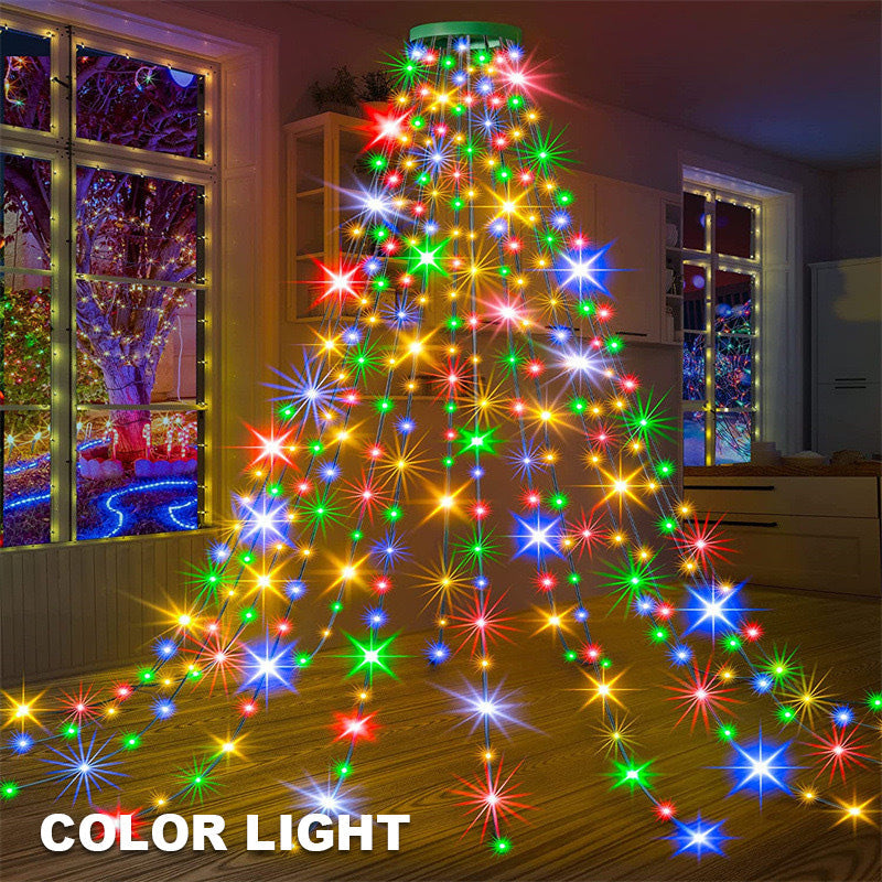 ๐ LED Ring Five-pointed Star Christmas Tree Light ๐