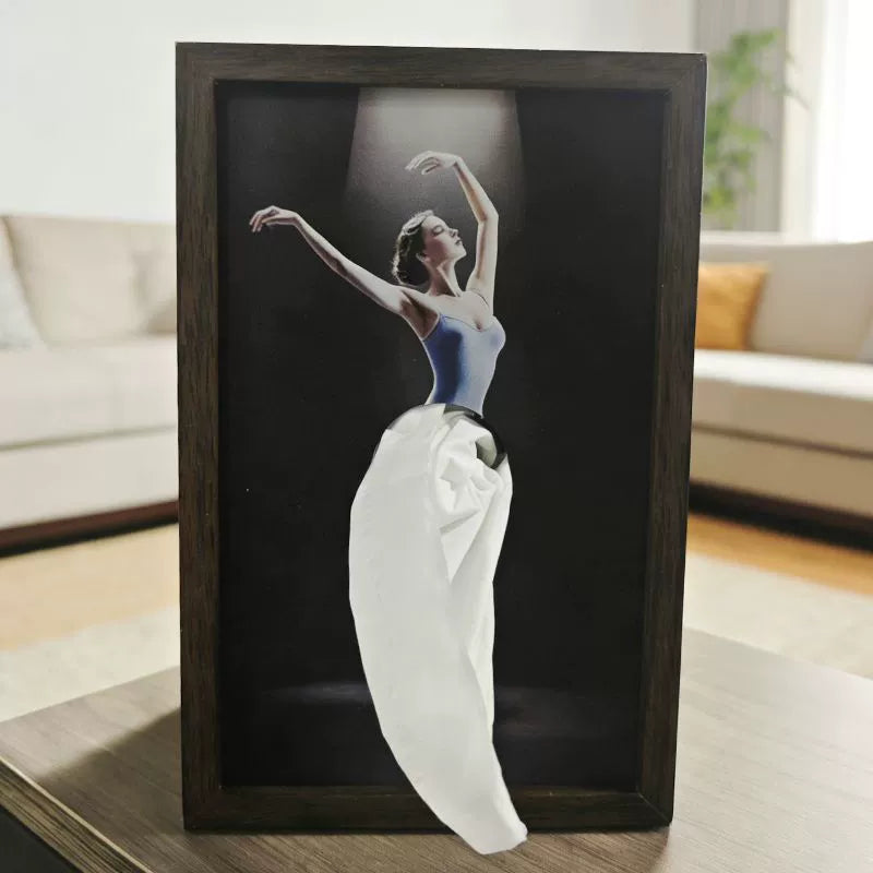 🩰Elegant Ballet Tissue Box Cover – Turn Everyday Moments into Art
