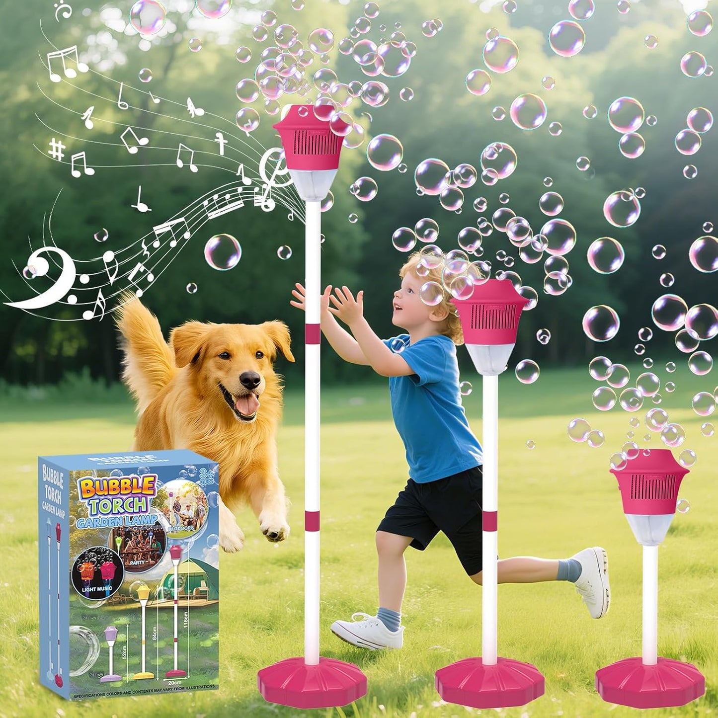 Automatic Upright Bubble Machine — Instantly Conjures a Dreamlike Shower of Bubbles! ✨