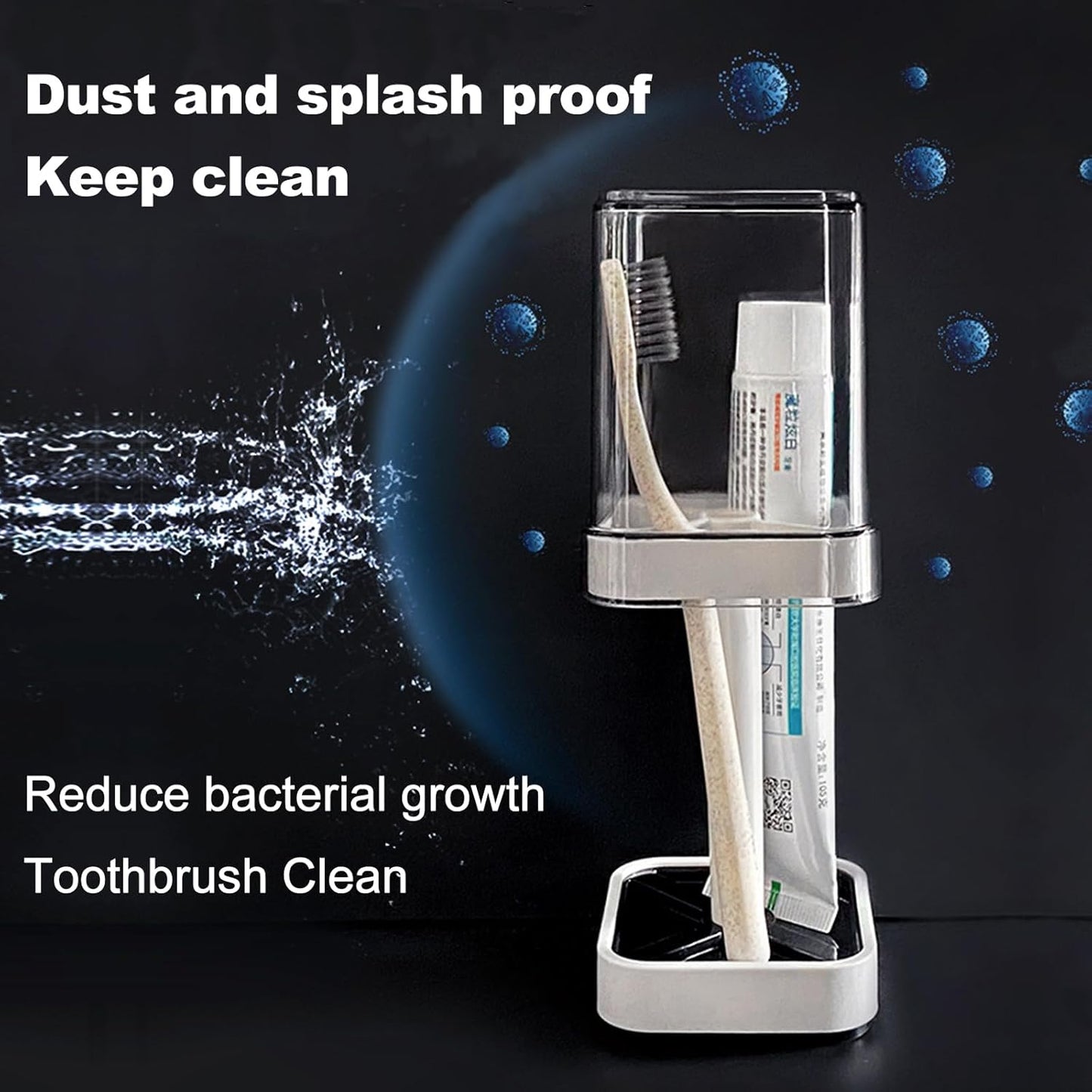 Stylish toothbrush holder with loc