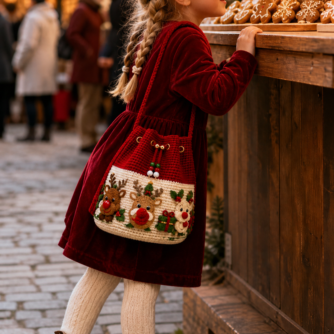 ๐Crochet Christmas crossbody bag ๐