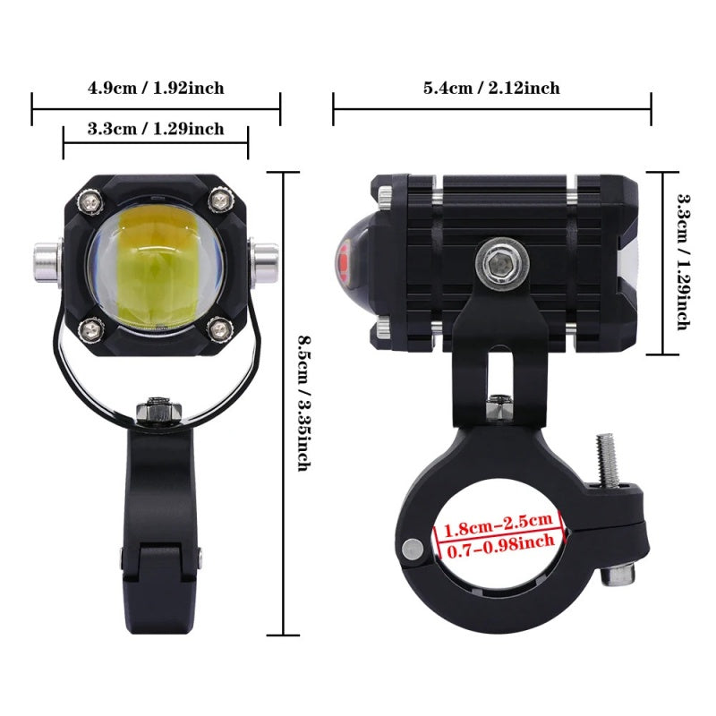 ๐ 2026 Sale โ Over 40,000 Sold! ๐๏ธ Universal Motorcycle LED Spotlights โ Dual Beam & All-Weather Waterproof ๐ก