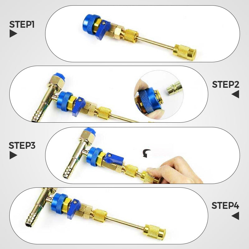 Automobile R134a Valve Core Needle Quick Replacement And Removal Tool