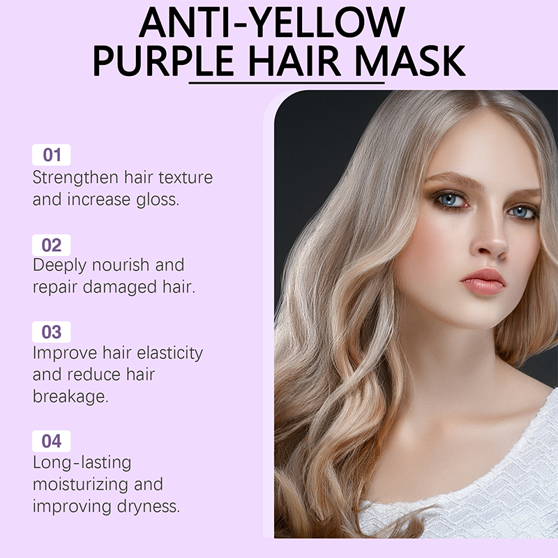 Anti-Yellowing Purple Hair Mask ๐ Say goodbye to Red Highlights! ๐