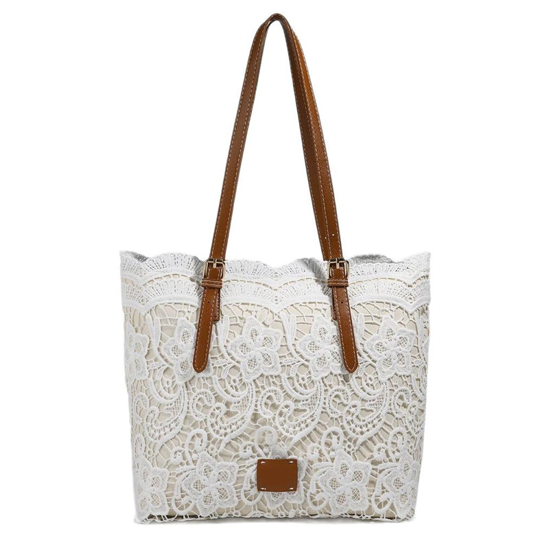 ๐ Vintage Lace Shoulder Bag โ Elegant, Spacious, Adjustable Strap ๐ผ