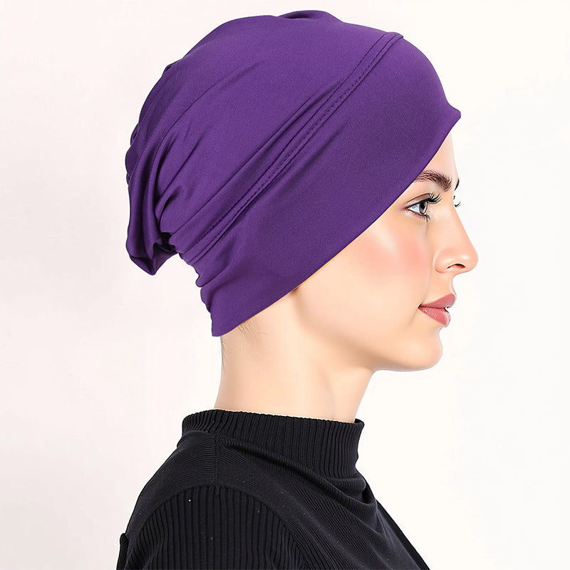 ๐ BUY 1 GET 1 FREE! โจ Soft Stretch Turban Cap โ Milk Silk, Anti-Slip, Multi-Use โจ