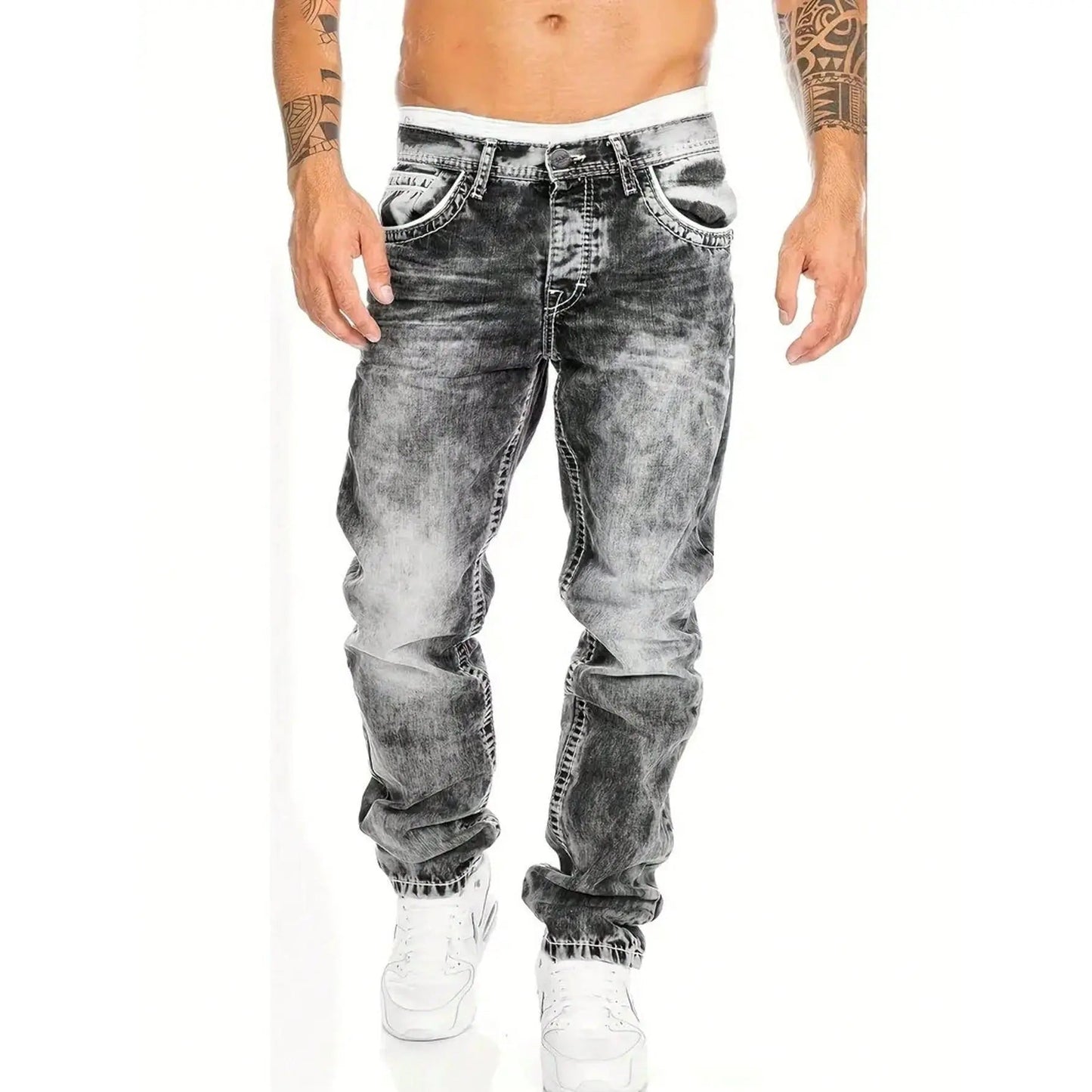Effortless Summer Jeans for Men – Lightweight Stretch Fabric, Straight Cut, Versatile Styling ☀️👍