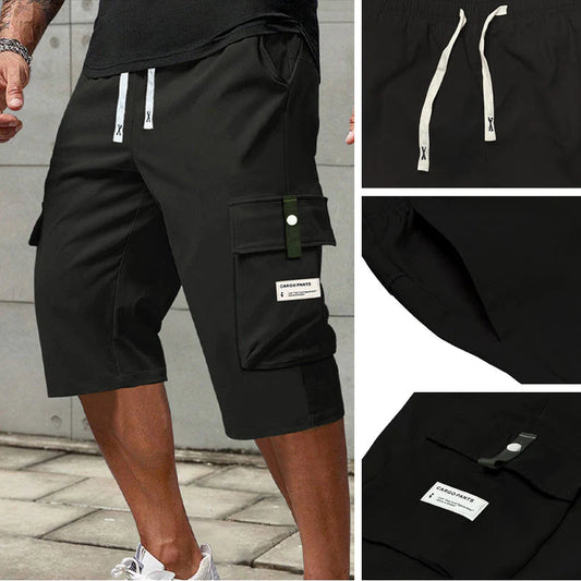 ✨🔥Casual 3/4 cargo trousers for men with drawstring🩳