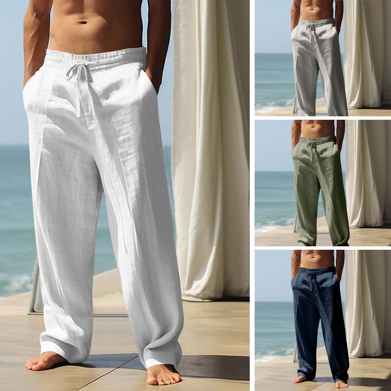 Men's Loose-Fit Straight-Leg Trousers – Comfortable, Breathable & Versatile – Ideal for Everyday Wear, Leisure & Work